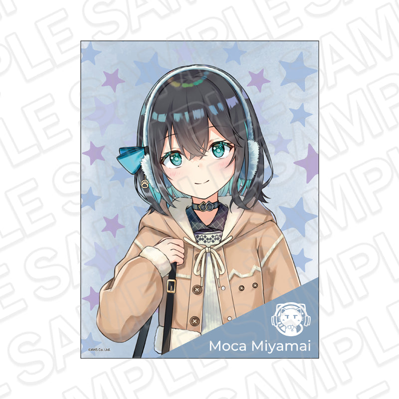 『弦巻マキ&宮舞モカ』キャンバスプレート 宮舞モカ 冬服 ver.