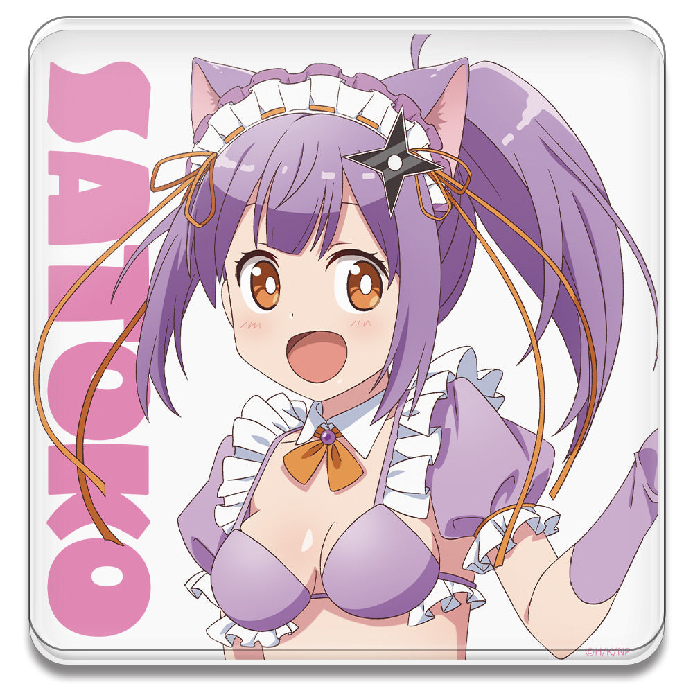 『忍者と殺し屋のふたりぐらし』アクリルコースター (スタンド付)  草隠さとこ 猫耳水着メイドver.【描き下ろし】