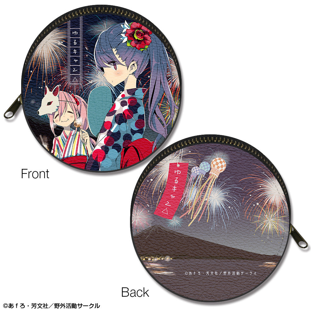 『ゆるキャン△』まるっとレザーケース デザイン04(各務原なでしこ&志摩リン/C)【202504再販】