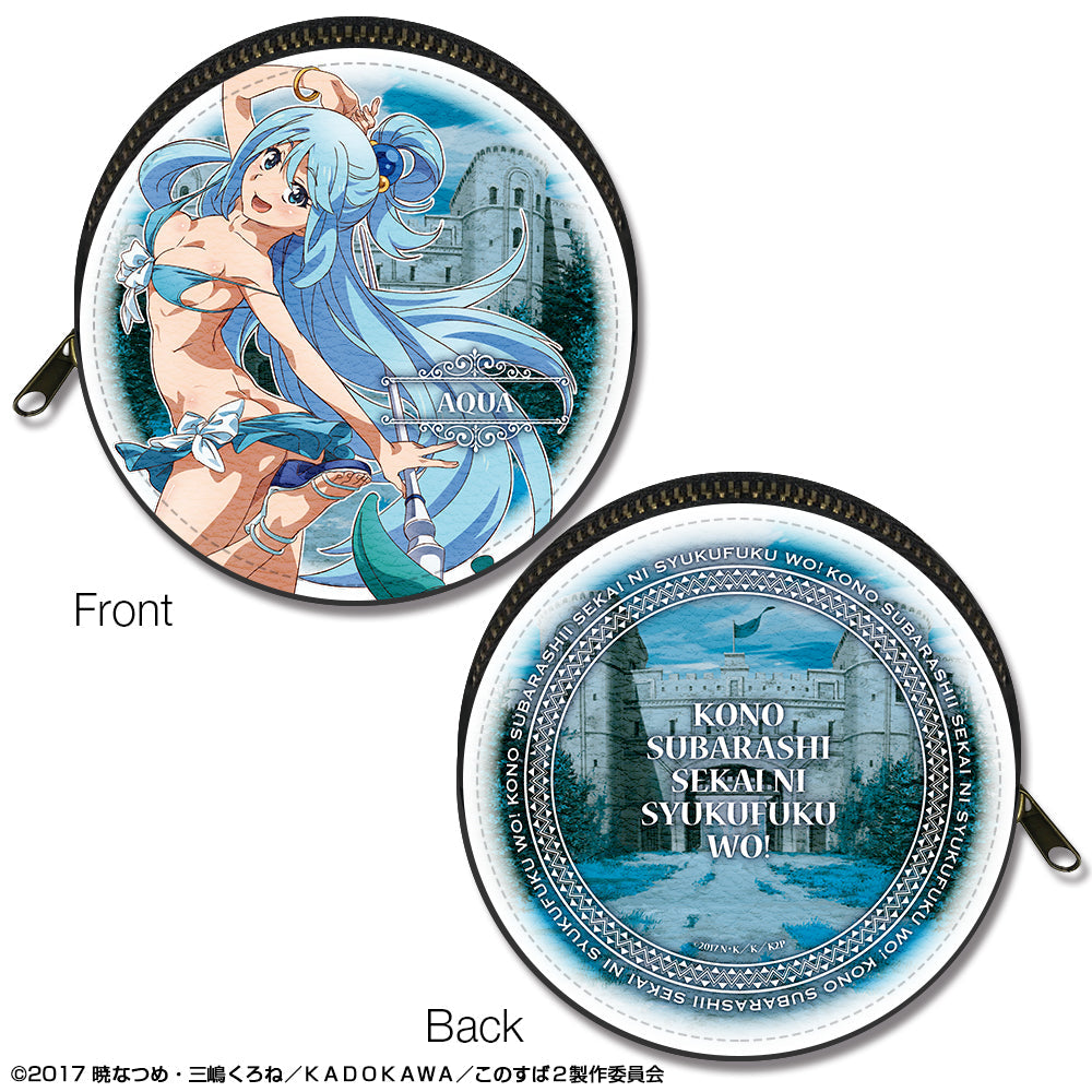 『この素晴らしい世界に祝福を!2』まるっとレザーケース デザイン03(アクア/B)【202506再販】