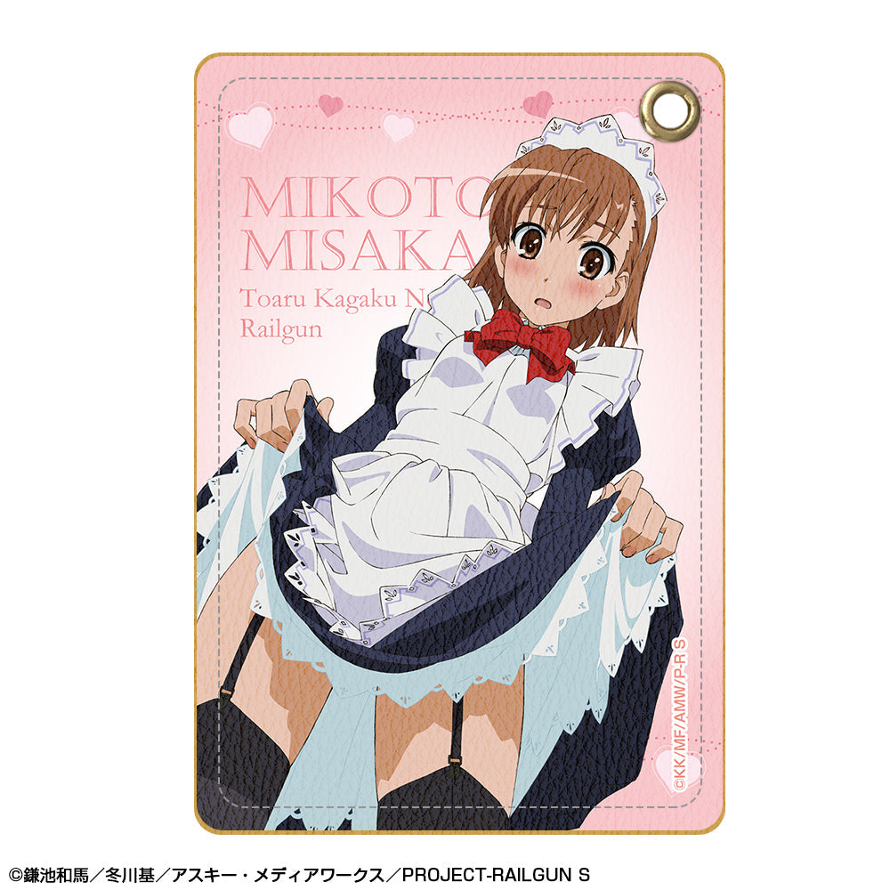 『とある科学の超電磁砲S』レザーパスケース デザイン02(御坂美琴/B)【202506再販】