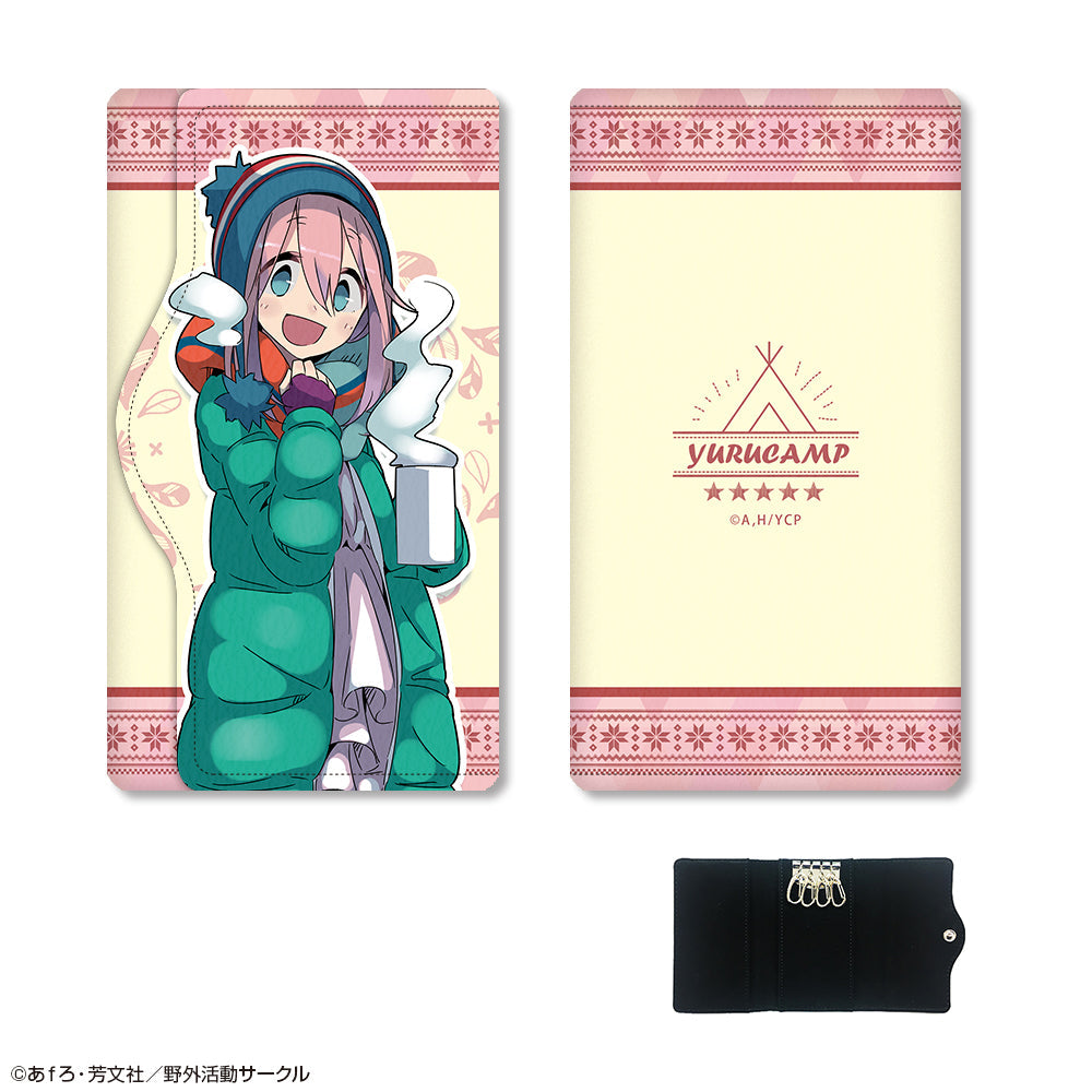『ゆるキャン△』レザーキーケース デザイン01(各務原なでしこ/A)【202508再販】