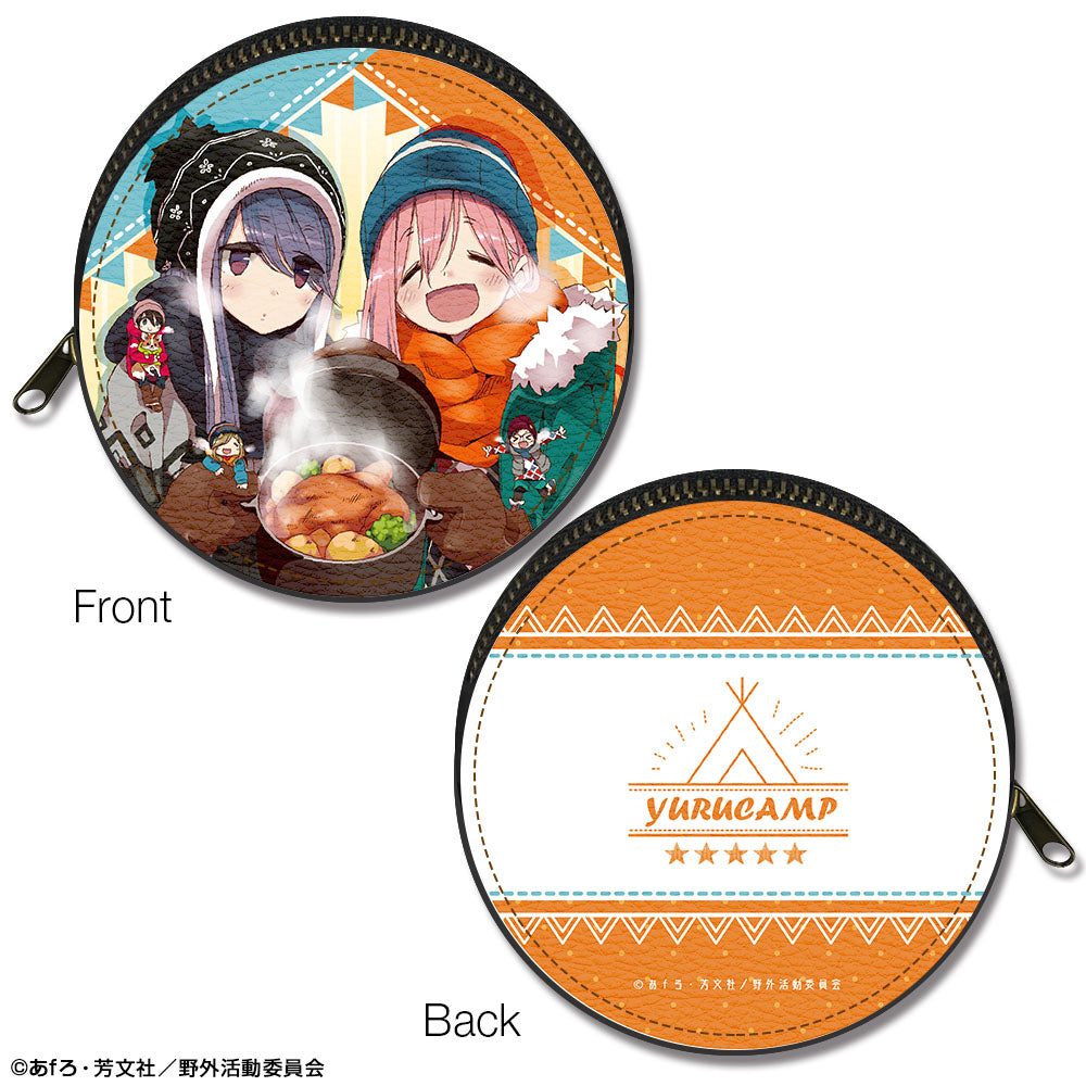 『ゆるキャン△』まるっとレザーケース Ver.3 デザイン07(各務原なでしこ&志摩リン/A)【202504再販】