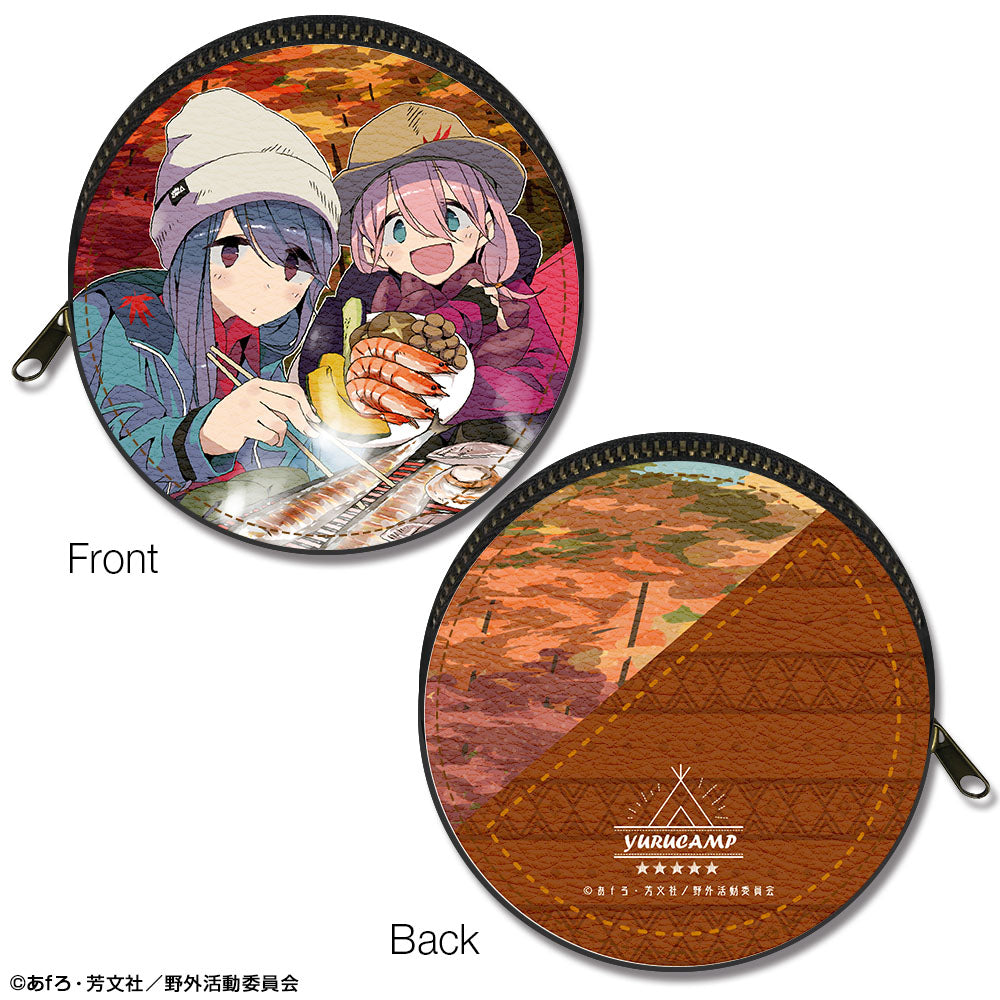 『ゆるキャン△』まるっとレザーケース Ver.3 デザイン08(各務原なでしこ&志摩リン/B)【202504再販】