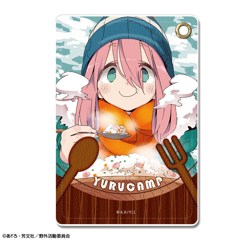 『ゆるキャン△』レザーパスケース Ver.2 デザイン01(各務原なでしこ)【202603再販】