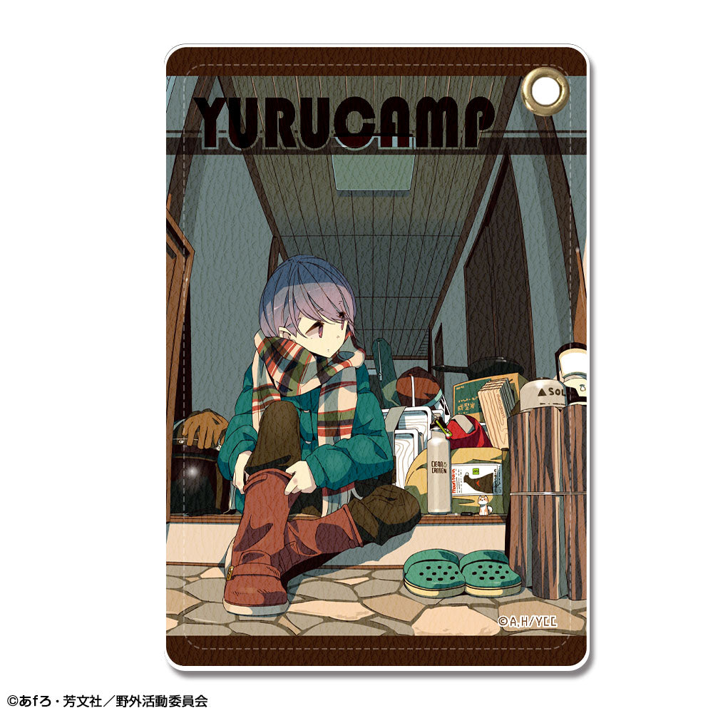 『ゆるキャン△』レザーパスケース Ver.2 デザイン03(志摩リン/B)【202511再販】