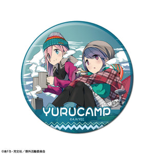 『ゆるキャン△』缶バッジ デザイン10(各務原なでしこ&志摩リン/C)【202412再販】