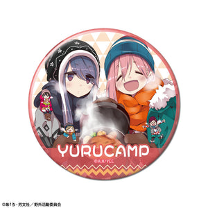 『ゆるキャン△』缶バッジ デザイン11(各務原なでしこ&志摩リン/D)【202412再販】