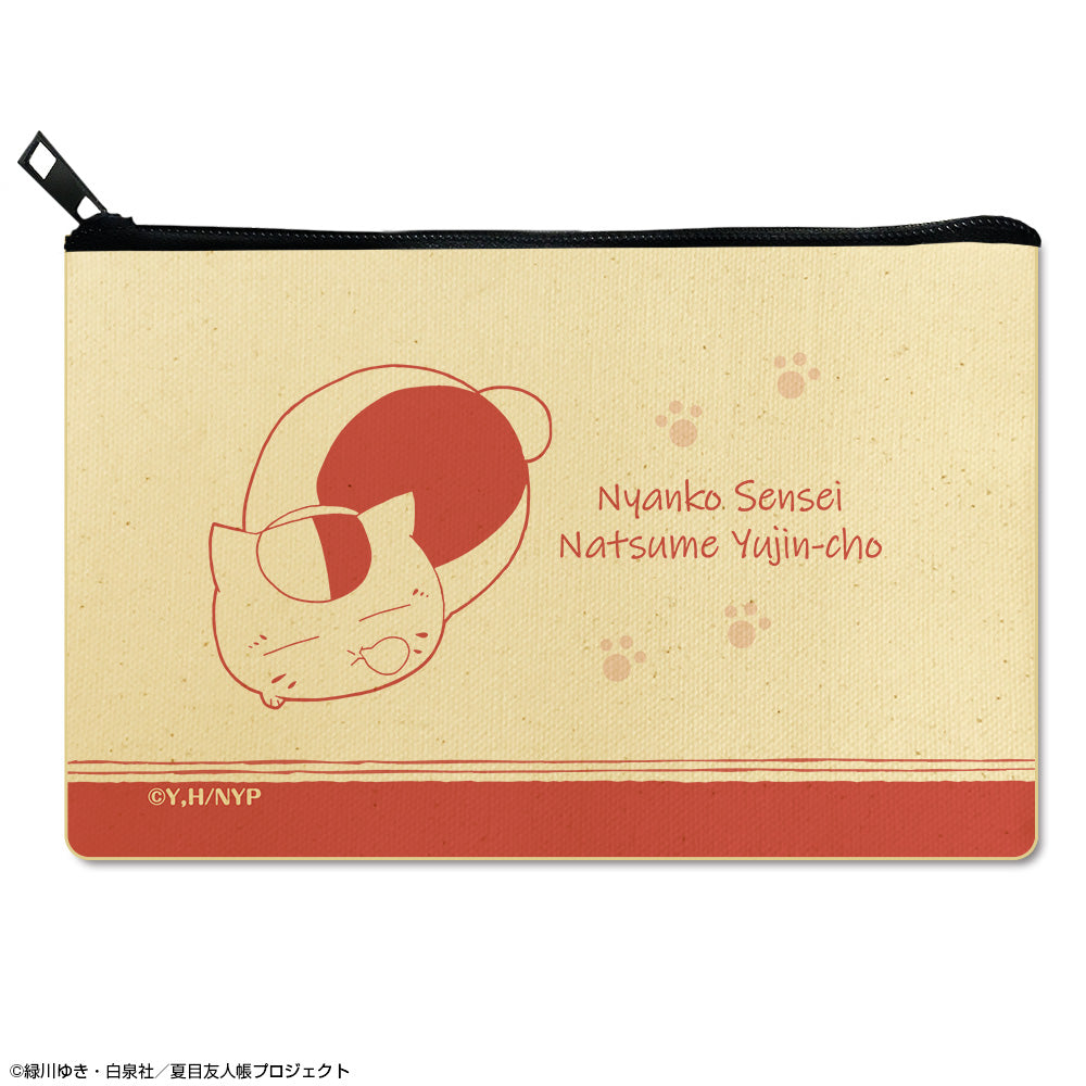 『夏目友人帳』フラットポーチ Ver.2 デザイン01(ニャンコ先生/A)【202602再販】