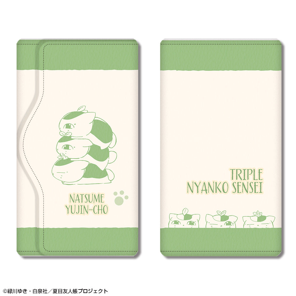 『夏目友人帳』レザーキーケース デザイン04(トリプルニャンコ先生/B)【202602再販】