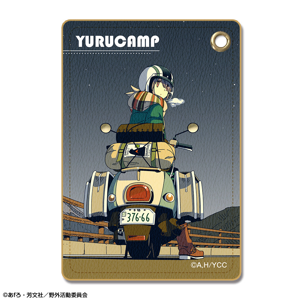 『ゆるキャン△』レザーパスケース Ver.3 デザイン04(志摩リン/B)【202508再販】