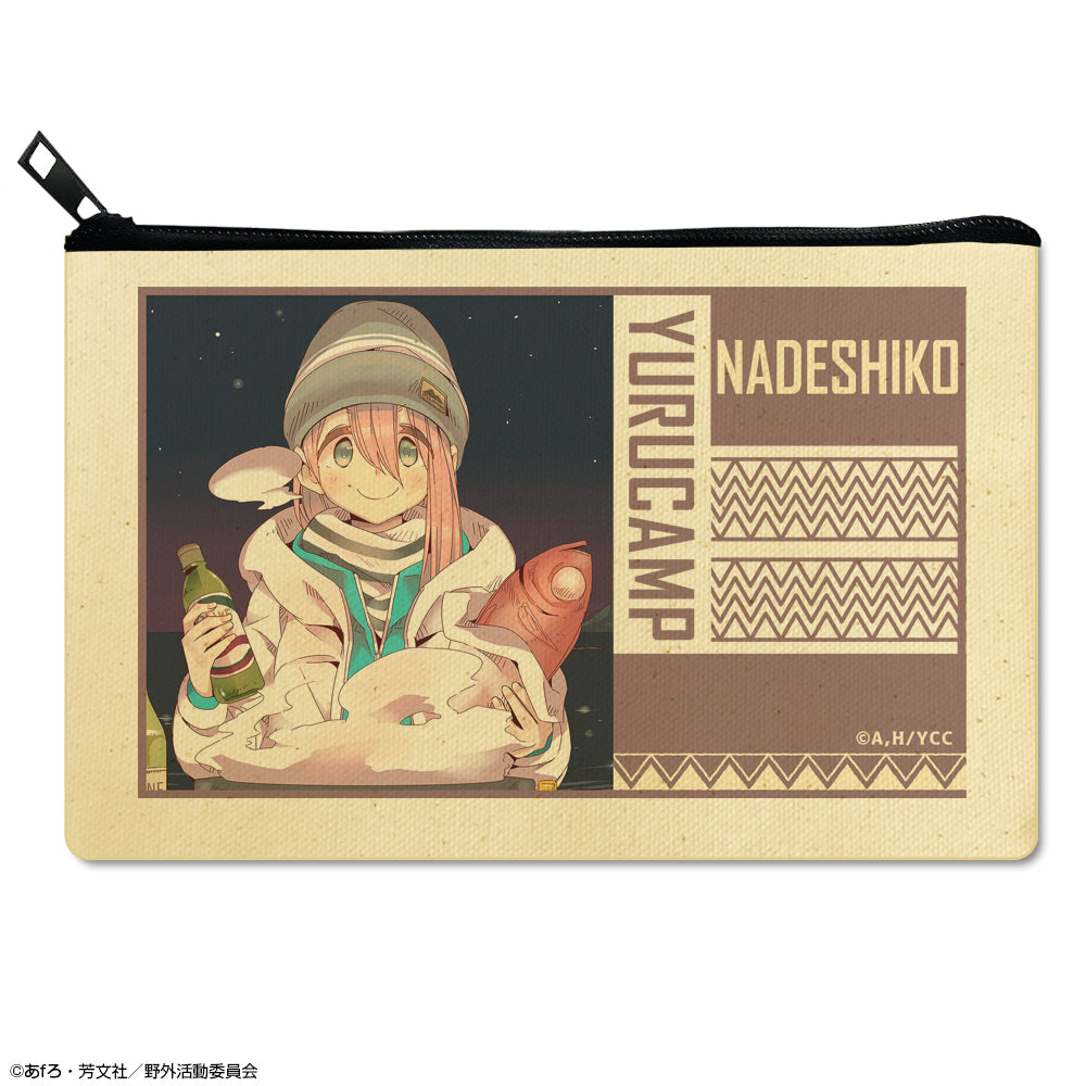 『ゆるキャン△』フラットポーチ Ver.2 デザイン02(各務原なでしこ/B)【202504再販】