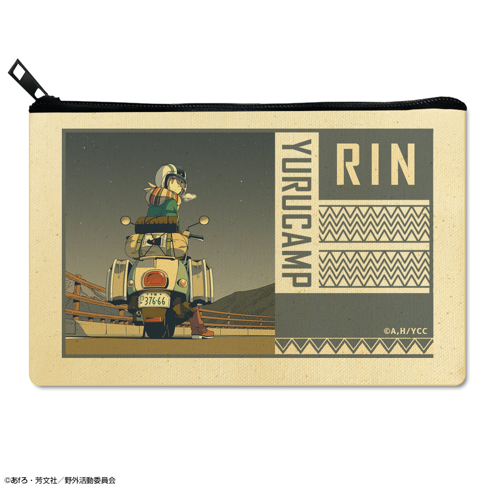 『ゆるキャン△』フラットポーチ Ver.2 デザイン04(志摩リン/B)【202601再販】