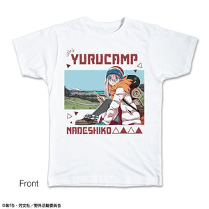 『ゆるキャン△』Tシャツ Mサイズ デザイン01(各務原なでしこ)【202412再販】