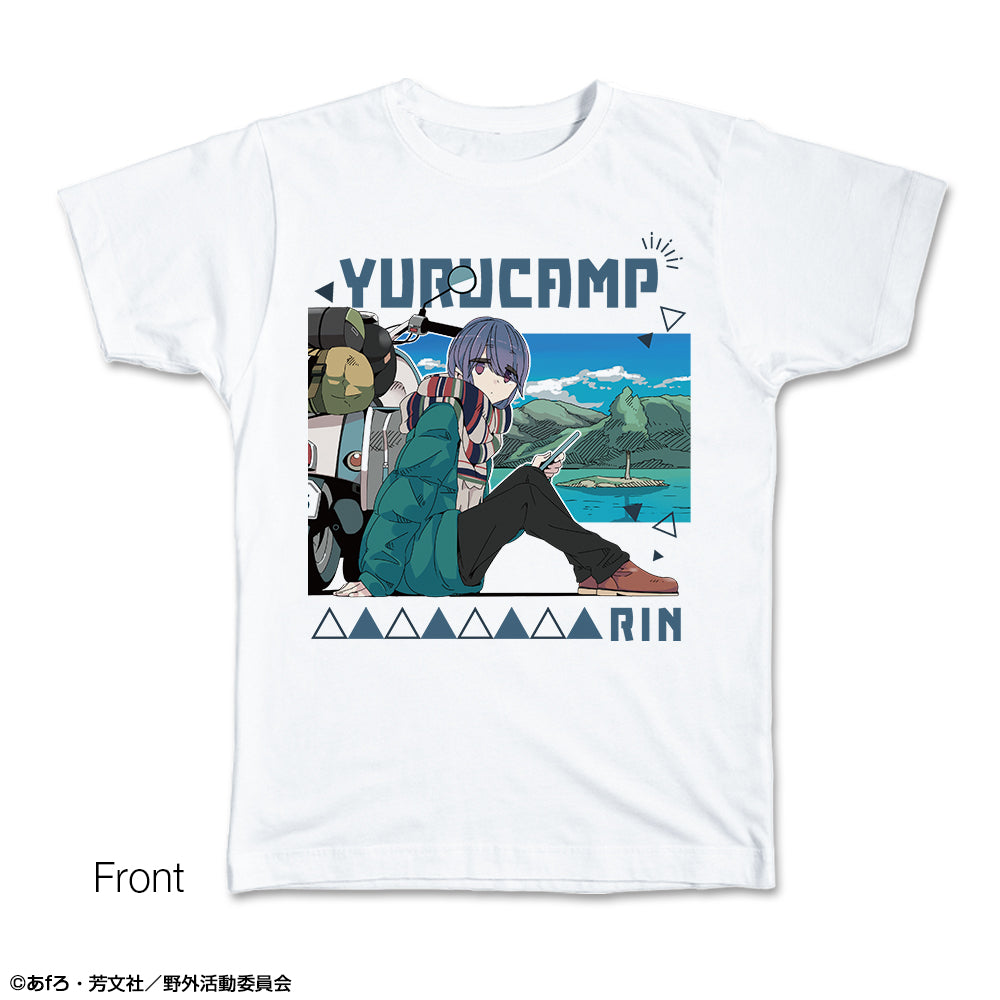 『ゆるキャン△』Tシャツ Mサイズ デザイン02(志摩リン)【202504再販】