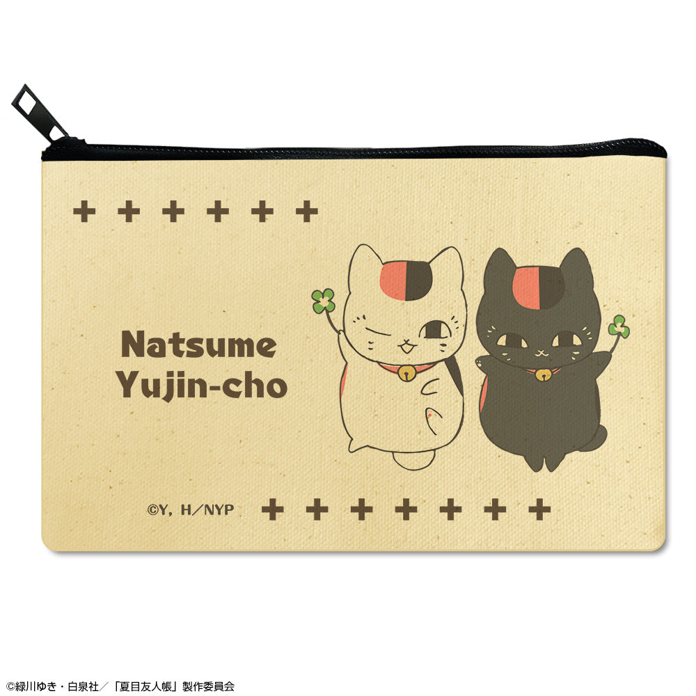 『夏目友人帳』フラットポーチ Ver.3 デザイン02(ニャンコ先生&黒ニャンコ/A)【202602再販】
