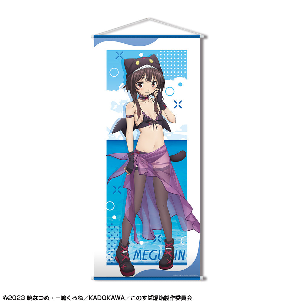 『この素晴らしい世界に爆焔を!』ほぼ等身大タペストリー デザイン02(めぐみん/ちょむすけ風水着Ver.)【描き下ろし】【202506再販】