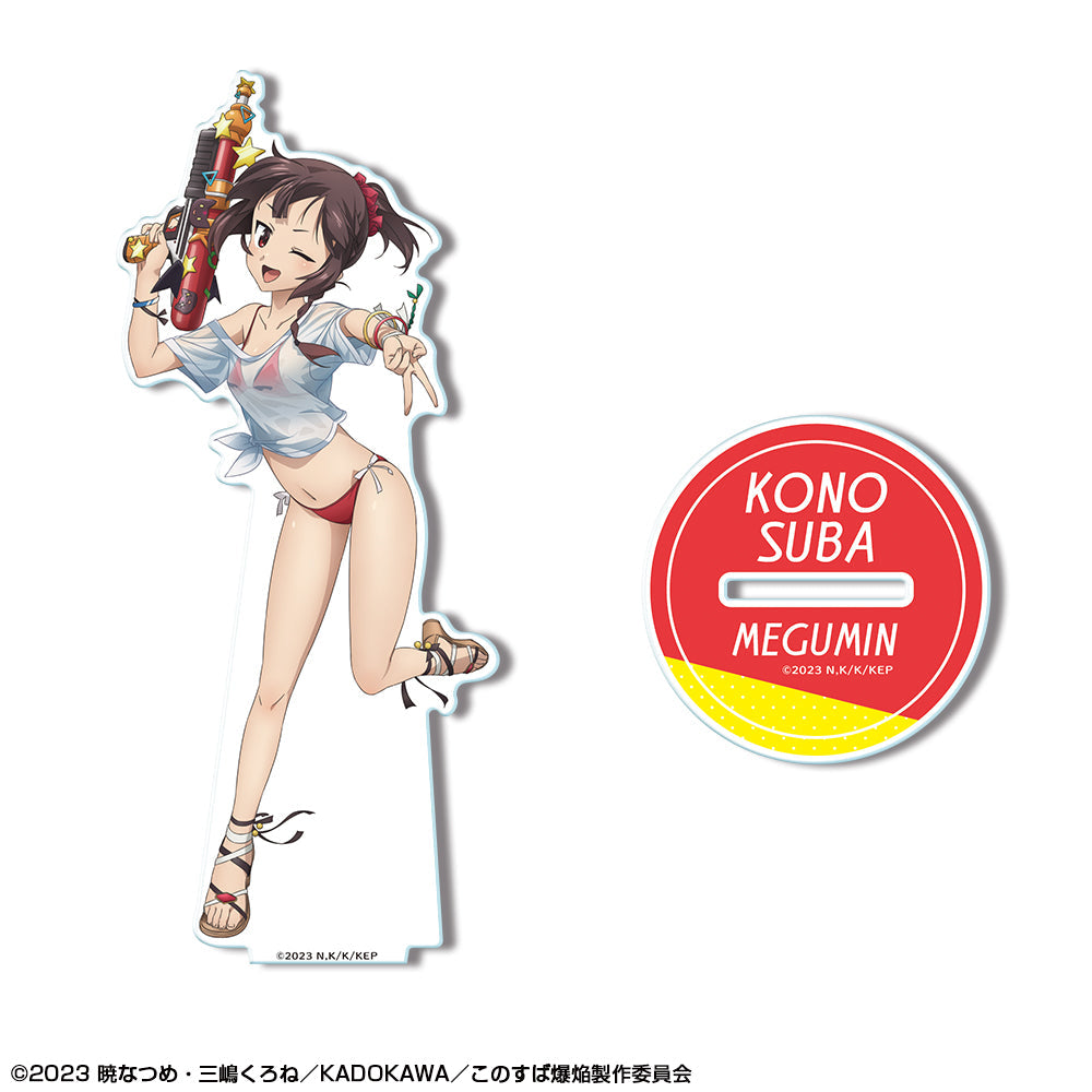『この素晴らしい世界に爆焔を!』アクリルスタンド デザイン01(めぐみん/Tシャツ水着Ver./A)【描き下ろし】【202503再販】