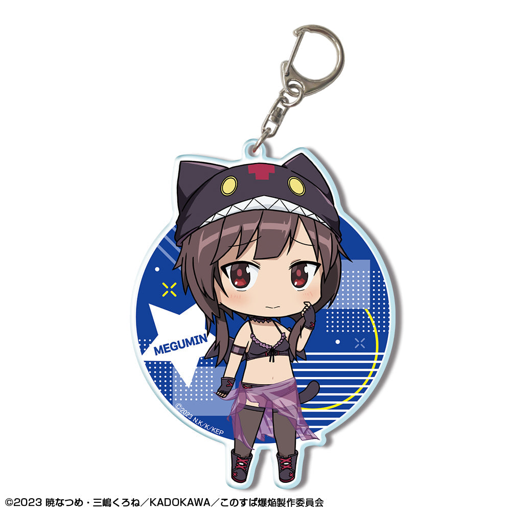 『この素晴らしい世界に爆焔を!』ビッグアクリルキーホルダー デザイン04(めぐみん/ちびキャラちょむすけ風水着Ver.)【202509再販】