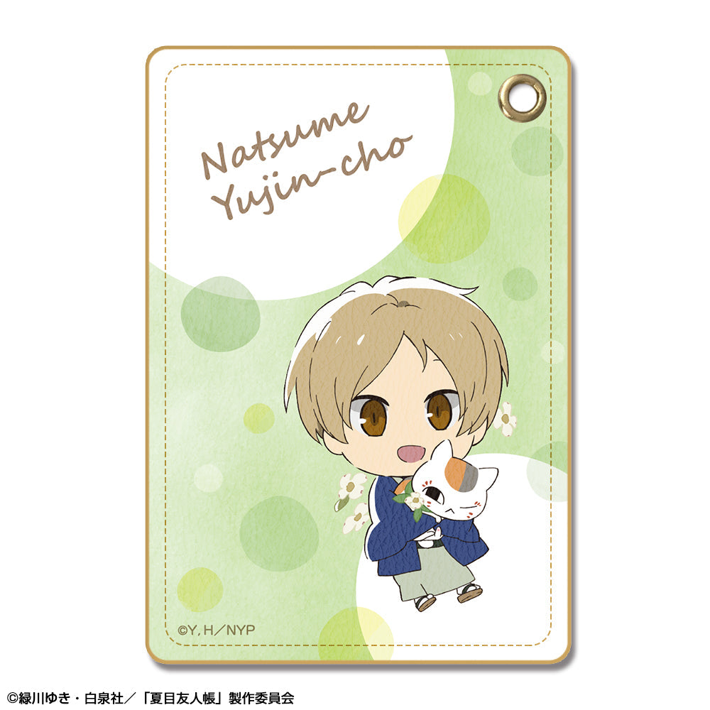 『夏目友人帳』レザーパスケース Ver.3 デザイン01(夏目貴志&ニャンコ先生)【202602再販】