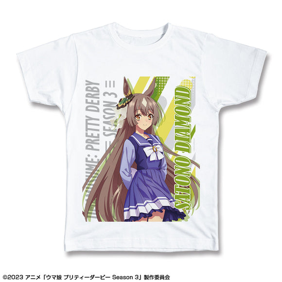 『ウマ娘 プリティーダービー Season 3』Tシャツ Lサイズ デザイン02(サトノダイヤモンド/制服ver.)【描き下ろし】【202412再販】