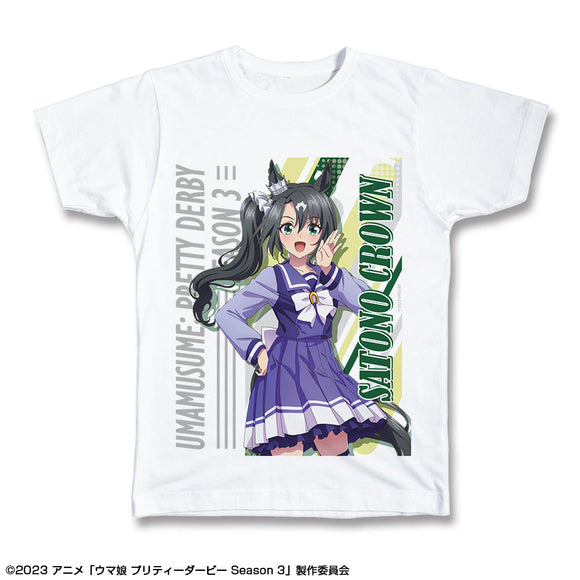 『ウマ娘 プリティーダービー Season 3』Tシャツ Lサイズ デザイン03(サトノクラウン/制服ver.)【描き下ろし】【202409再販】