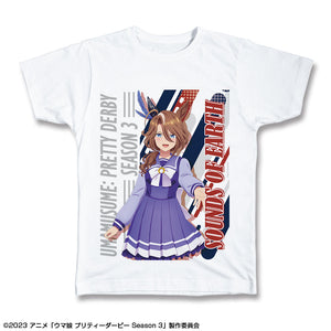 『ウマ娘 プリティーダービー Season 3』Tシャツ Lサイズ デザイン05(サウンズオブアース/制服ver.)【描き下ろし】