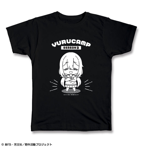 『ゆるキャン△ SEASON3』Tシャツ Lサイズ デザイン01(各務原なでしこ)【ゆるぷに】【202411再販】