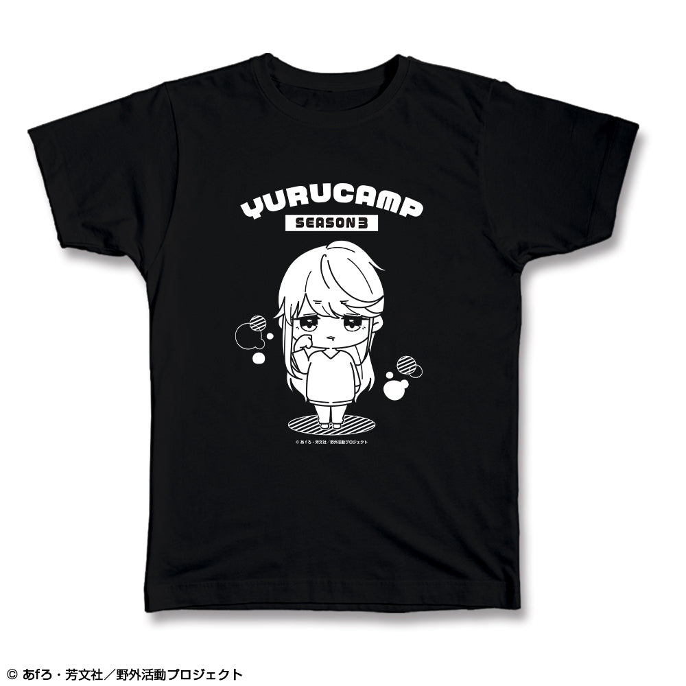 『ゆるキャン△ SEASON3』Tシャツ XLサイズ デザイン02(志摩リン)【ゆるぷに】【202504再販】