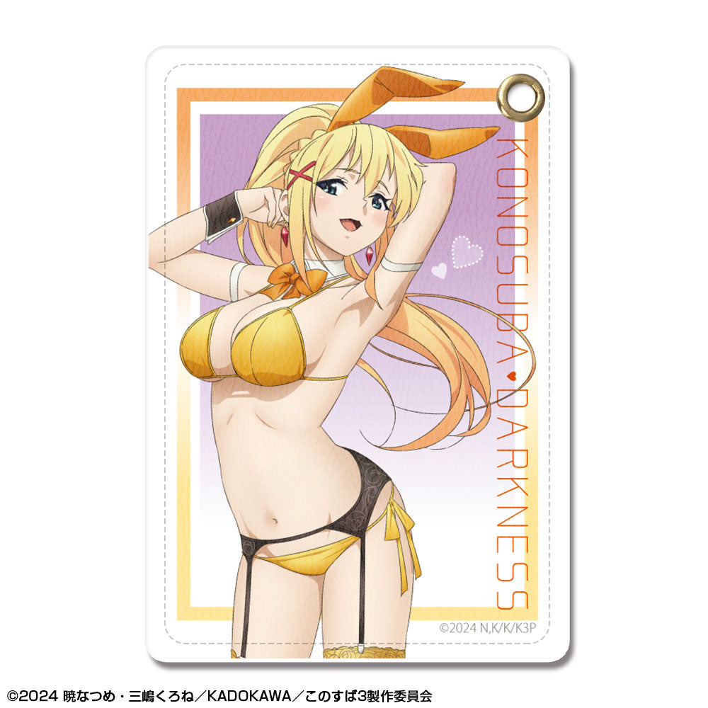 『この素晴らしい世界に祝福を!3』レザーパスケース デザイン03(ダクネス/バニー風水着ver.)【描き下ろし】【202504再販】