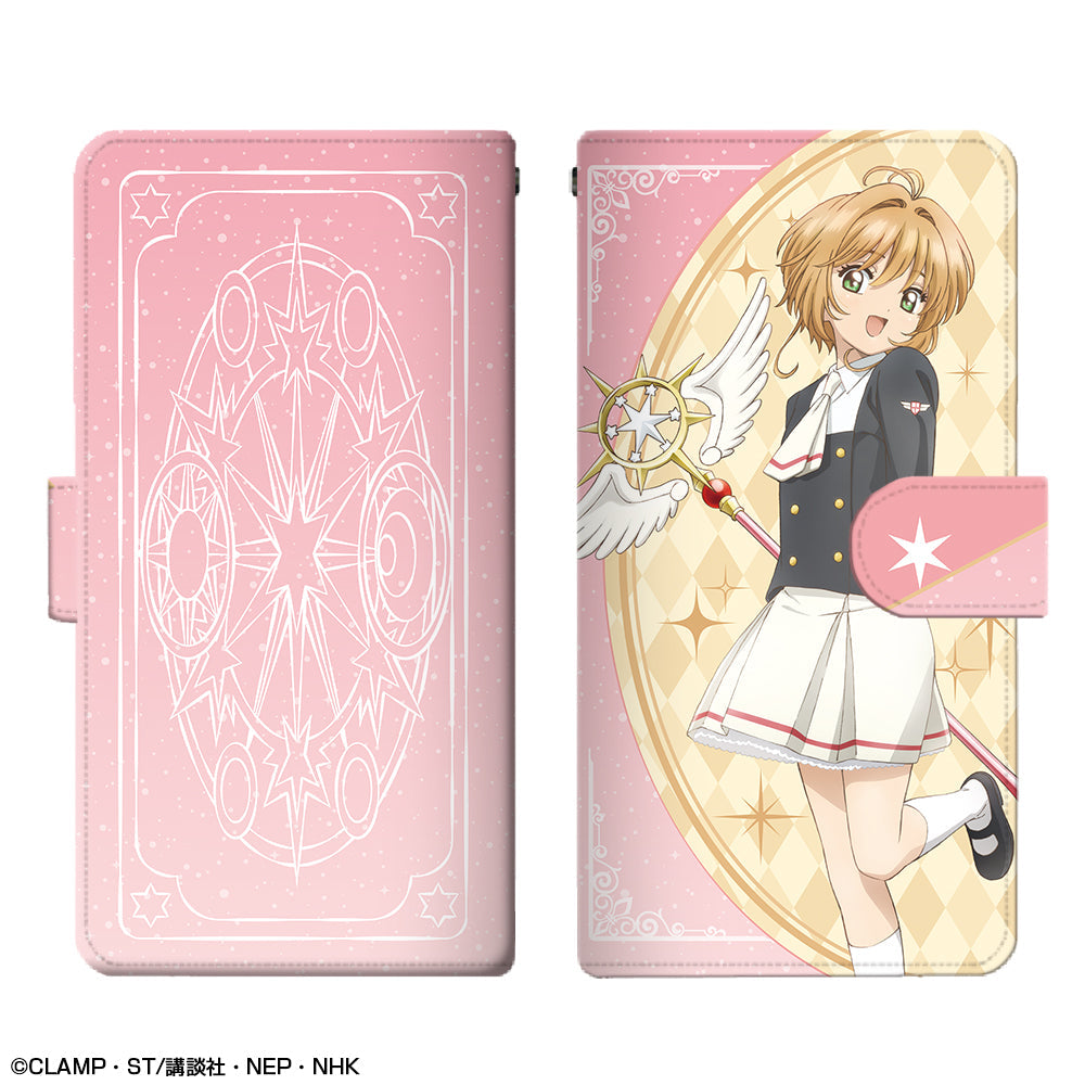 『カードキャプターさくら クリアカード編』ブックスタイルスマホケース Lサイズ デザイン01(木之本 桜/A)