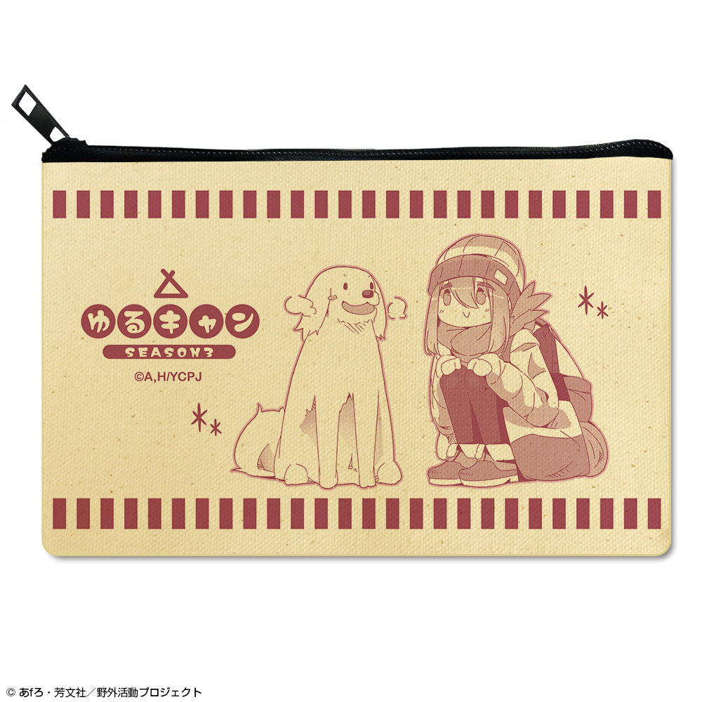 『ゆるキャン△ SEASON3』フラットポーチ Ver.2 デザイン02(各務原なでしこ/B)