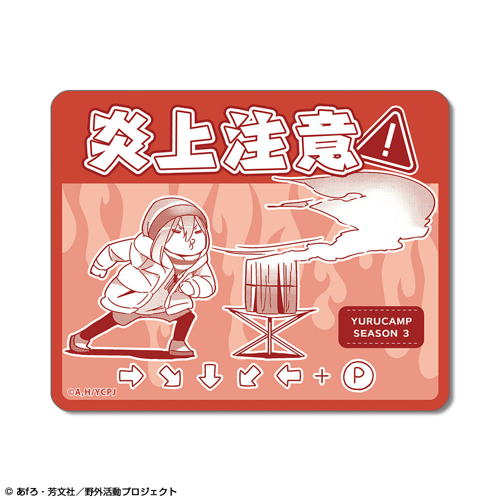 志摩 リン ゆるキャン▲ ゆるキャン Tシャツ 購入 特典 缶バッジ 激レア ゆるキャン△ TシャツC［志摩リン］ Lサイズ
