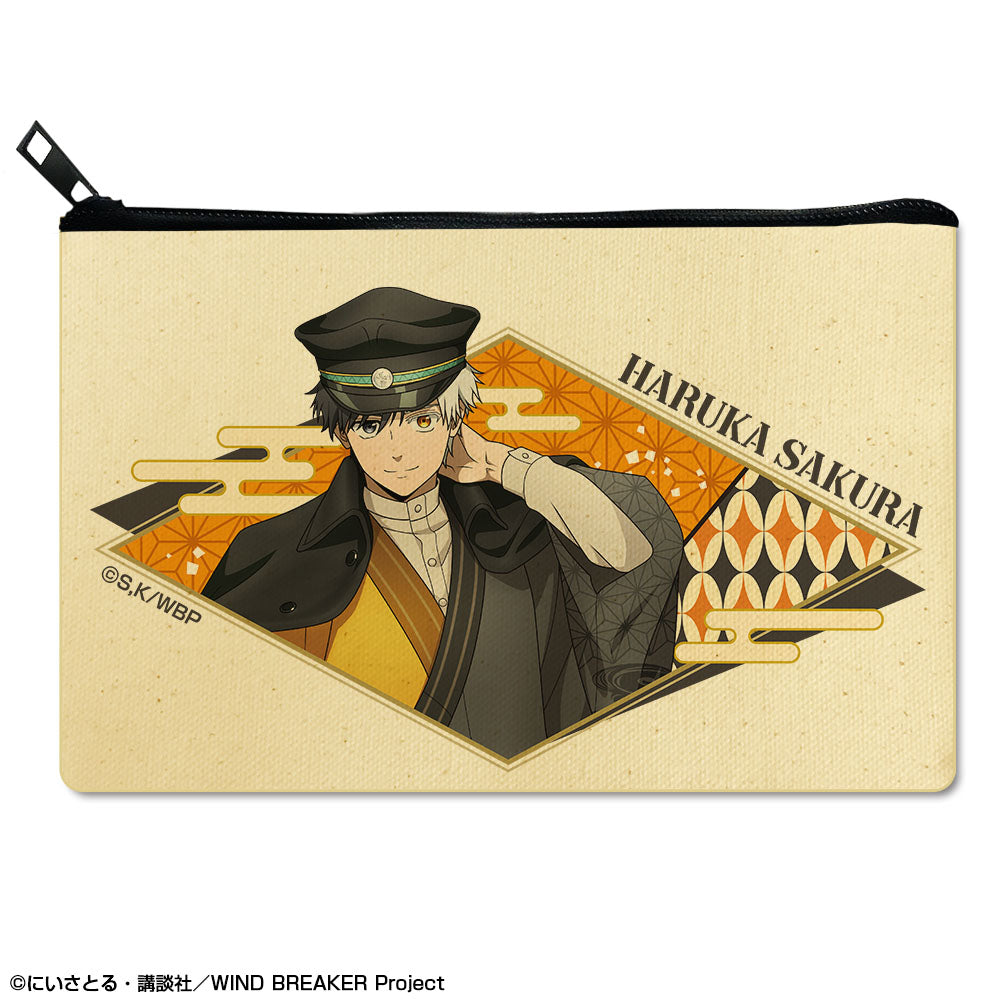 『WIND BREAKER』フラットポーチ デザイン01(桜遥/レトロモダンver.)【描き下ろし】