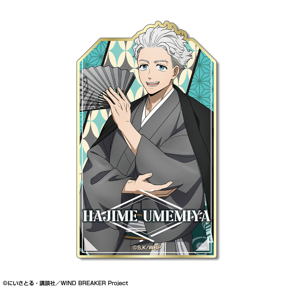 『WIND BREAKER』ミニステッカー デザイン03(梅宮一/レトロモダンver.)【描き下ろし】