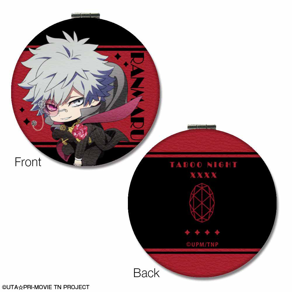 『うたの☆プリンスさまっ♪ TABOO NIGHT XXXX』丸型コンパクトミラー デザイン02(黒崎蘭丸)