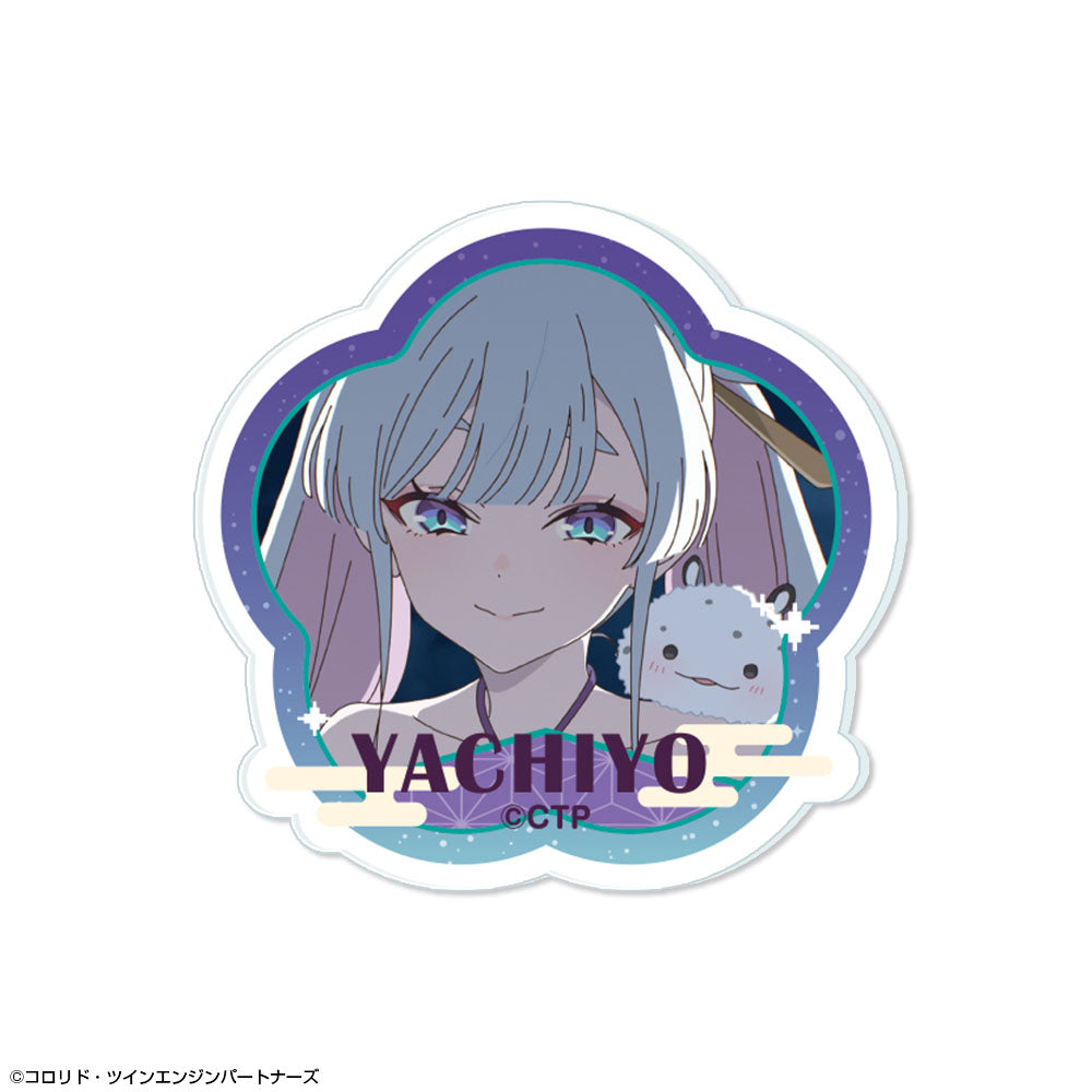 『超かぐや姫!』アクリルバッジ デザイン09(月見ヤチヨ)