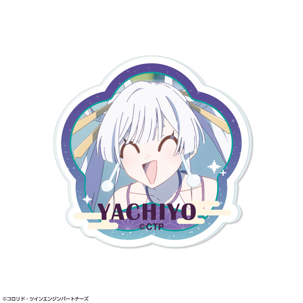 『超かぐや姫!』アクリルバッジ デザイン10(月見ヤチヨ)