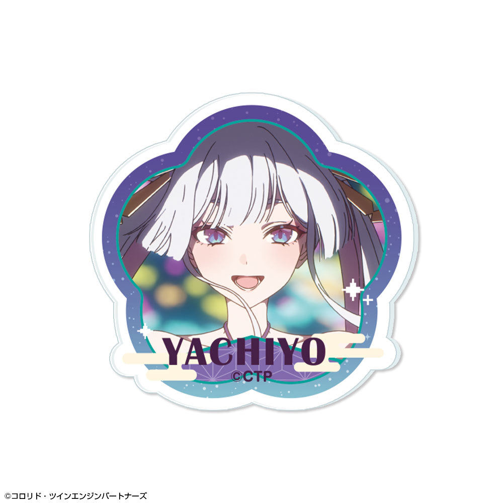 『超かぐや姫!』アクリルバッジ デザイン11(月見ヤチヨ)