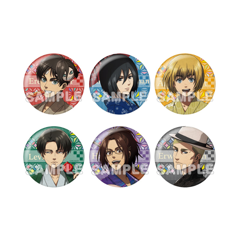 進撃の巨人』縁日 和紙風トレーディング缶バッジ【BOX】 - Anime Store.JP