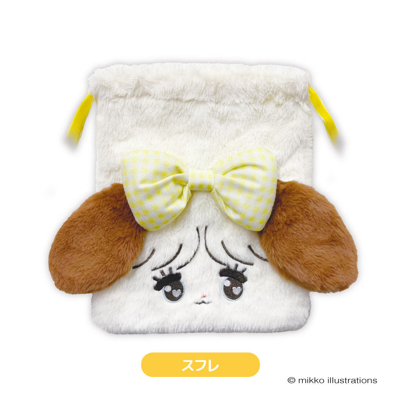 【限定値下げ】Mikko Illustrations 巾着 ハンドタオル 新品 楽天市場】ミッコ もふもふ巾着 nic_mk06-01_04 mikko