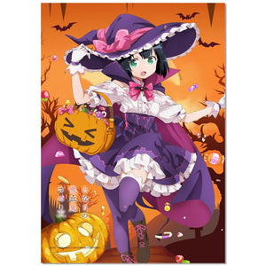 『となりの吸血鬼さん』【描き下ろし】ハロウィン B2タペストリー 灯