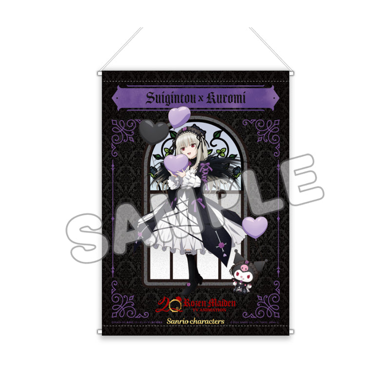 『ローゼンメイデン×サンリオキャラクターズ』B3タペストリー 水銀燈×クロミ