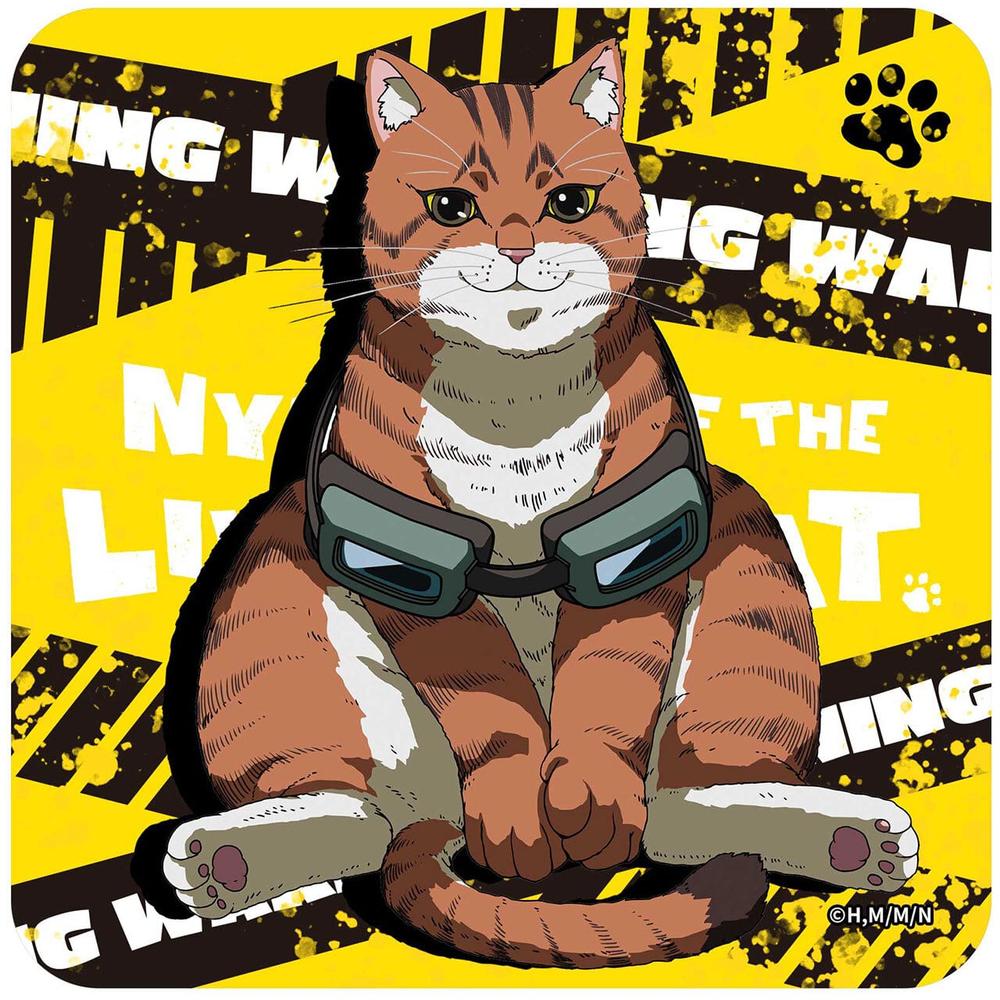 『ニャイト・オブ・ザ・リビングキャット』ハンドタオル タニシ猫