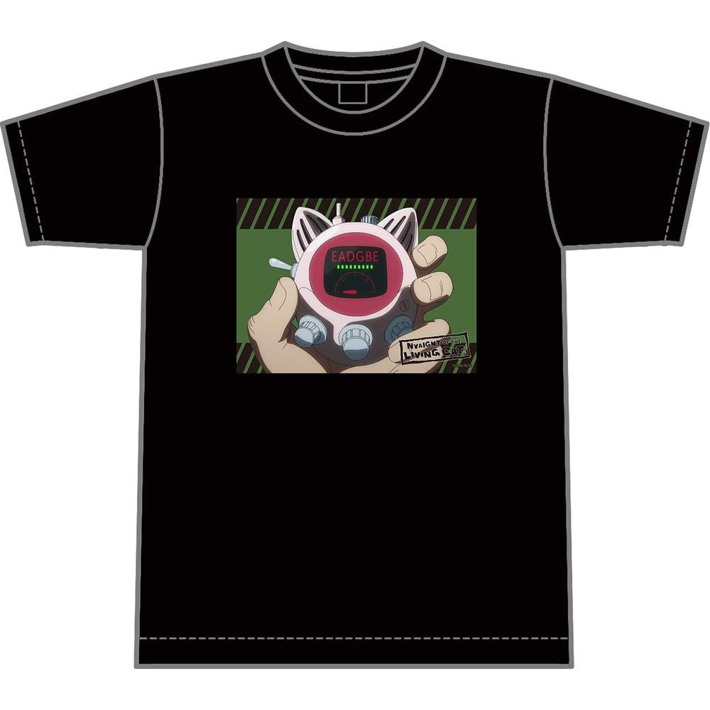 『ニャイト・オブ・ザ・リビングキャット』Tシャツ ミツル式猫語翻訳機能搭載携帯端末初期型