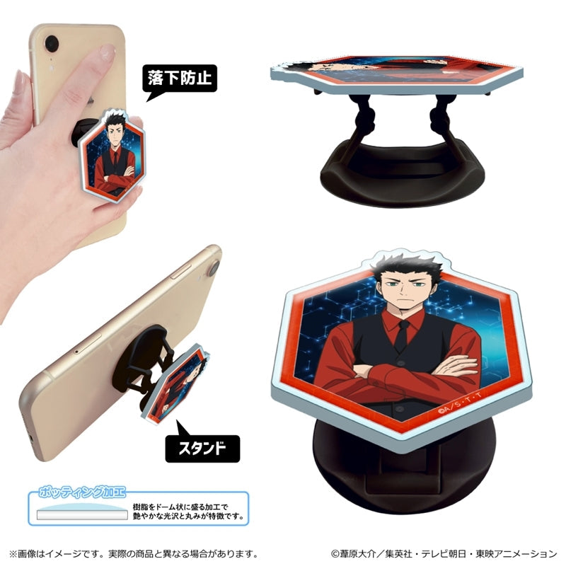 『ワールドトリガー』<黒ベストスーツver.> 第3 弾 アクリルスマホグリップ/生駒 達人