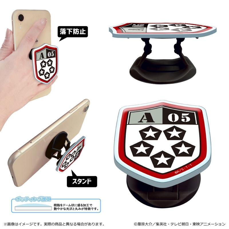 『ワールドトリガー』<黒ベストスーツver.> 第3 弾 アクリルスマホグリップ/嵐山隊エンブレム