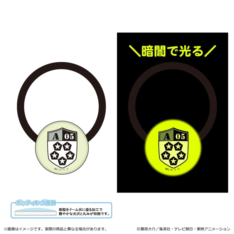 『ワールドトリガー』蓄光アクリルヘアゴム/嵐山隊エンブレム