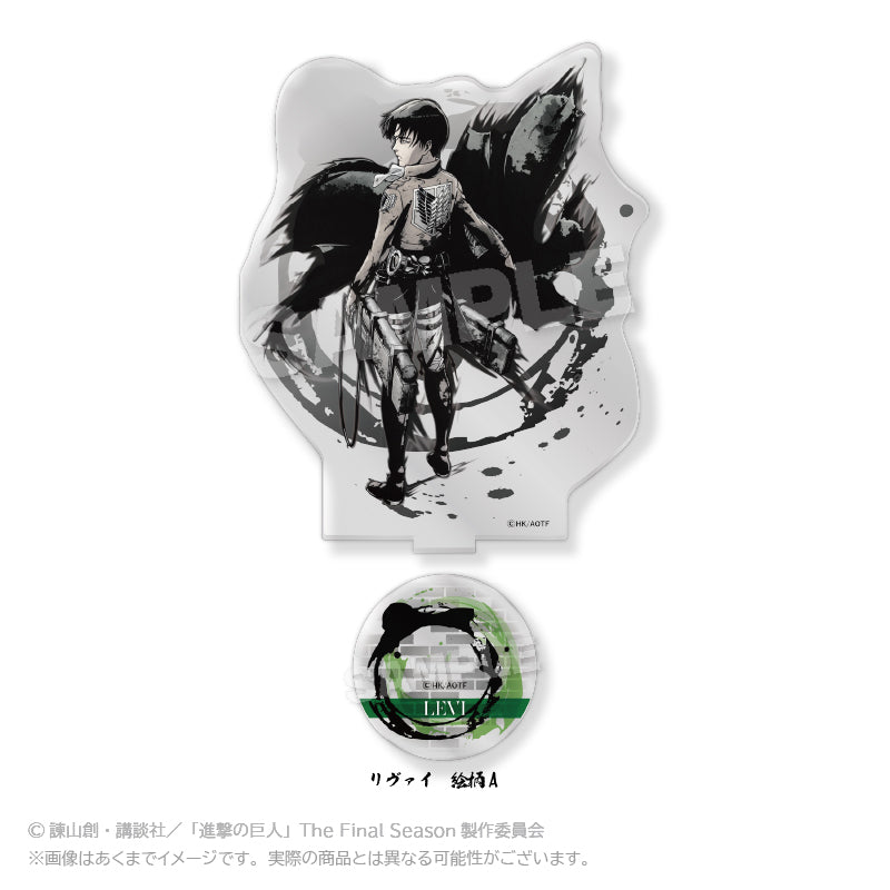 進撃の巨人 リヴァイ ホログラム缶バッジ 各20個セット snkc_leviBD_canb_hand2_1000x.