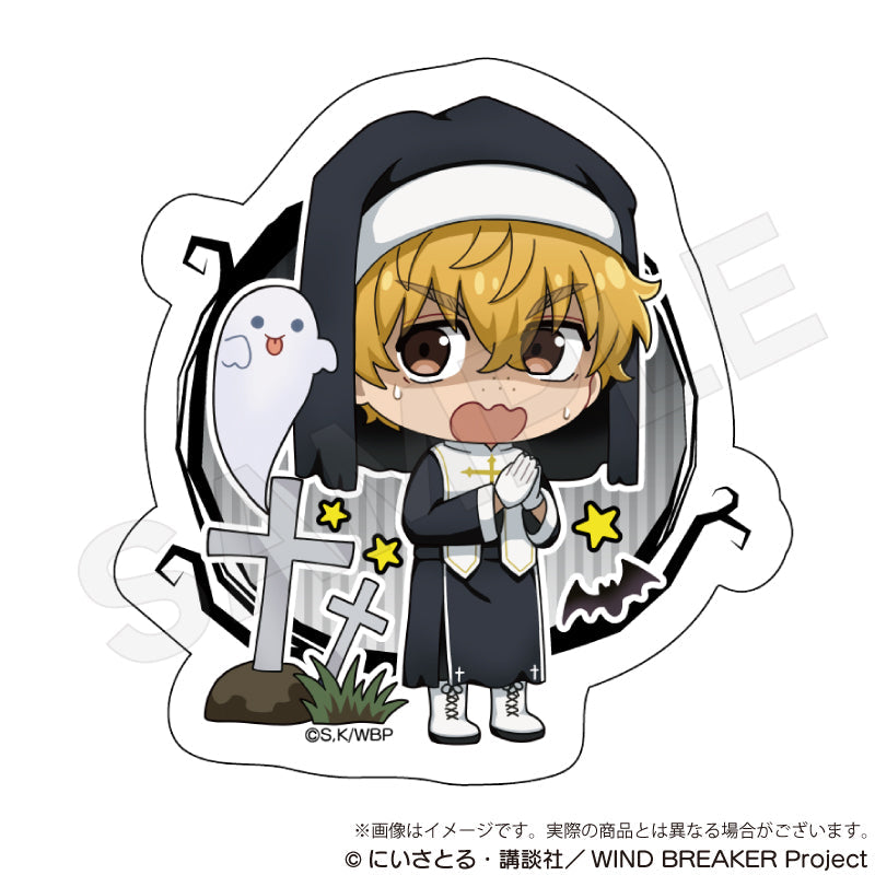 『WIND BREAKER』ダイカットステッカー ブラックハロウィンVer. 楡井秋彦